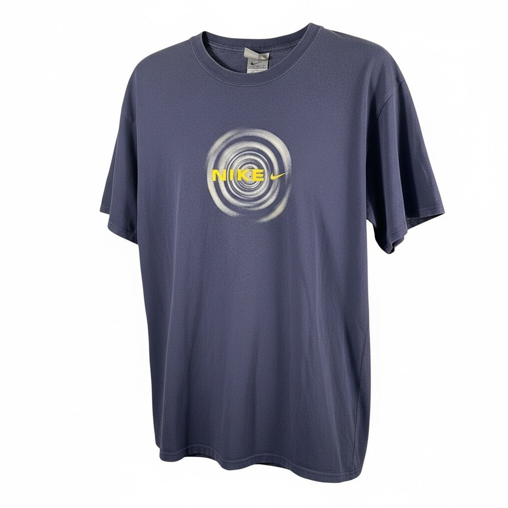 Nike Spiral Logo T-Shirt – Blue Grey | Relaxed Fit