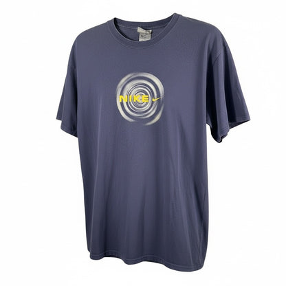 Nike Spiral Logo T-Shirt – Blue Grey | Relaxed Fit