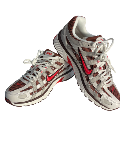 Nike P-6000 "Metallic Summit White / Fire Red"