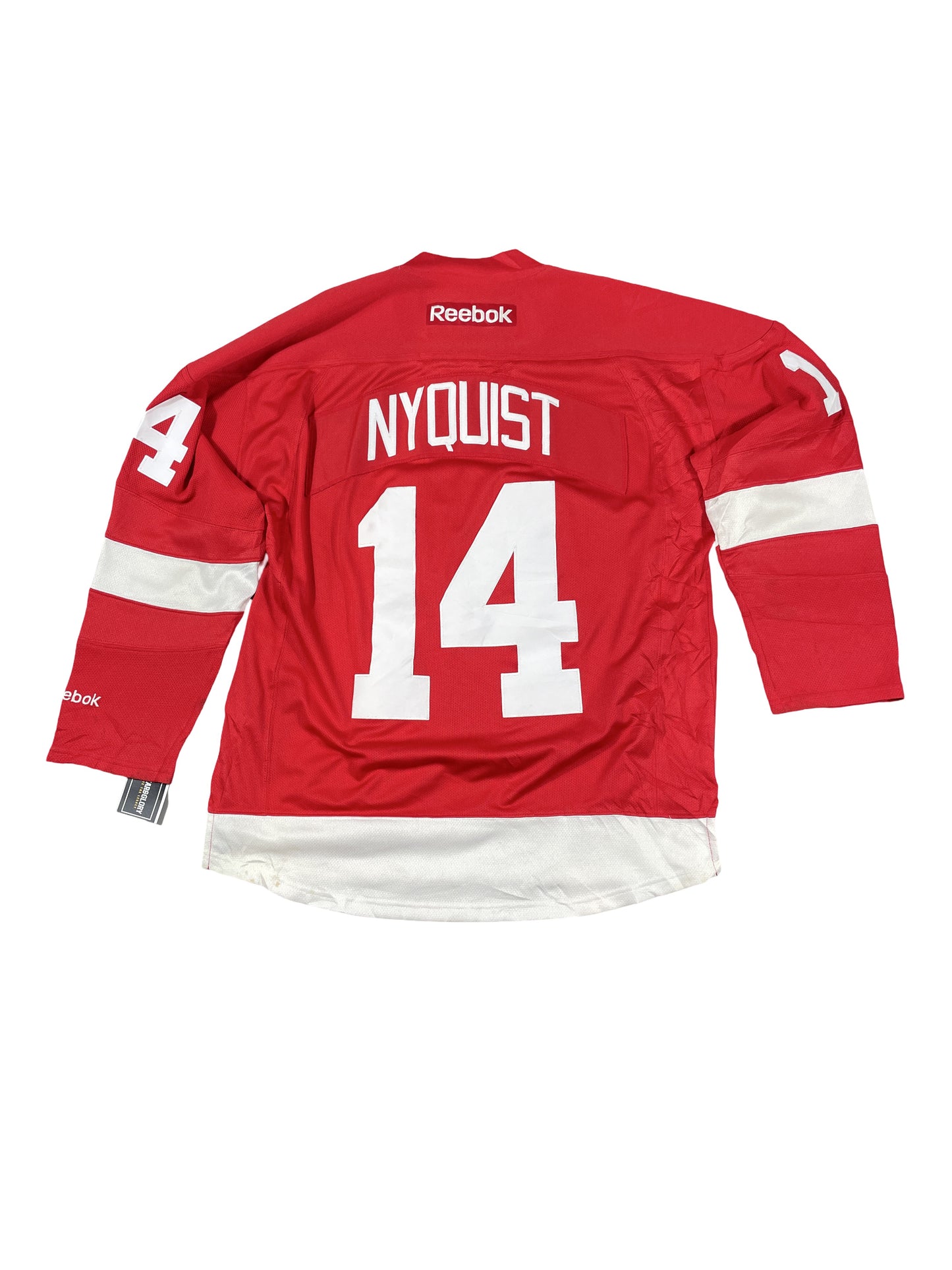 Vintage Detroit Red Wings Gustav Nyquist #14 Reebok NHL Jersey - Red - Men's Small