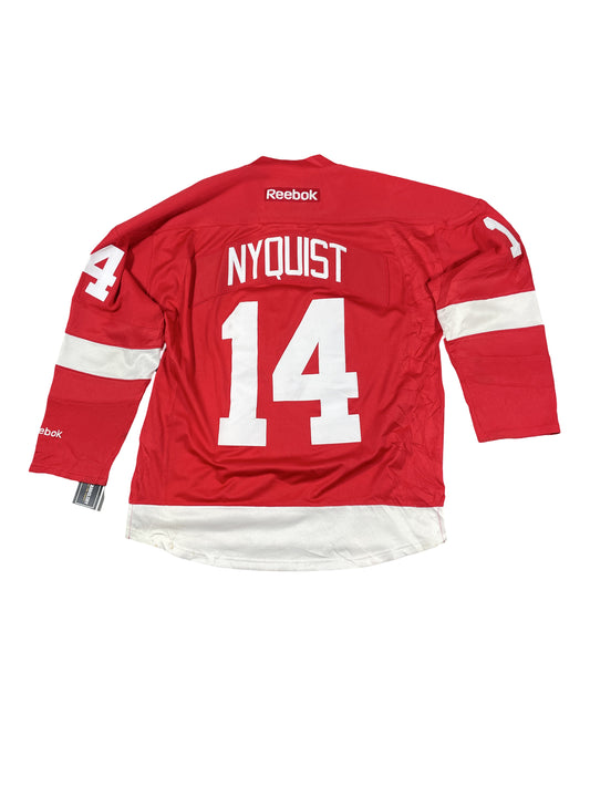 Vintage Detroit Red Wings Gustav Nyquist #14 Reebok NHL Jersey - Red - Men's Small