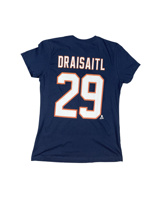 Edmonton Oilers NHL T-Shirt - Navy - Women's Large