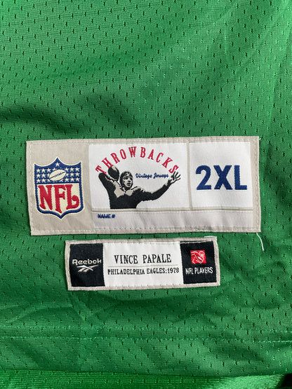 Vintage - Reebok Vince Papale #83 Philadelphia Eagles Throwback Jersey – Green – Men’s 2XL