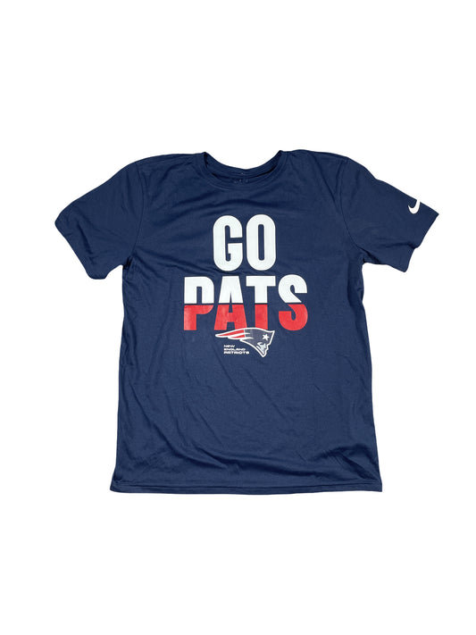 Nike Dri-FIT New England Patriots Performance Tee - Navy Blue - Men’s Medium