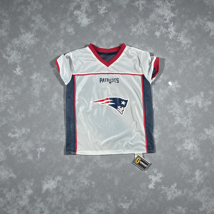 Vintage - New England Patriots NFL Flag Football Jersey – Youth Medium – Reversible