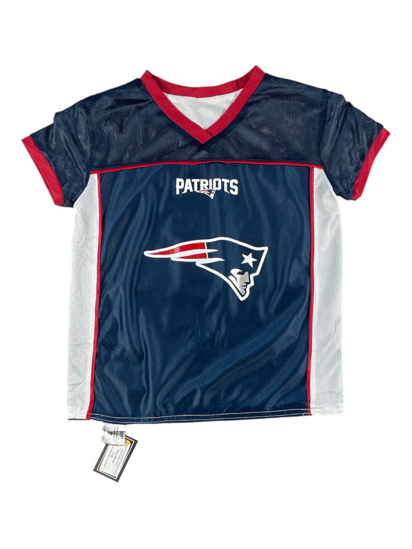 Vintage - New England Patriots NFL Flag Football Jersey – Youth Medium – Reversible