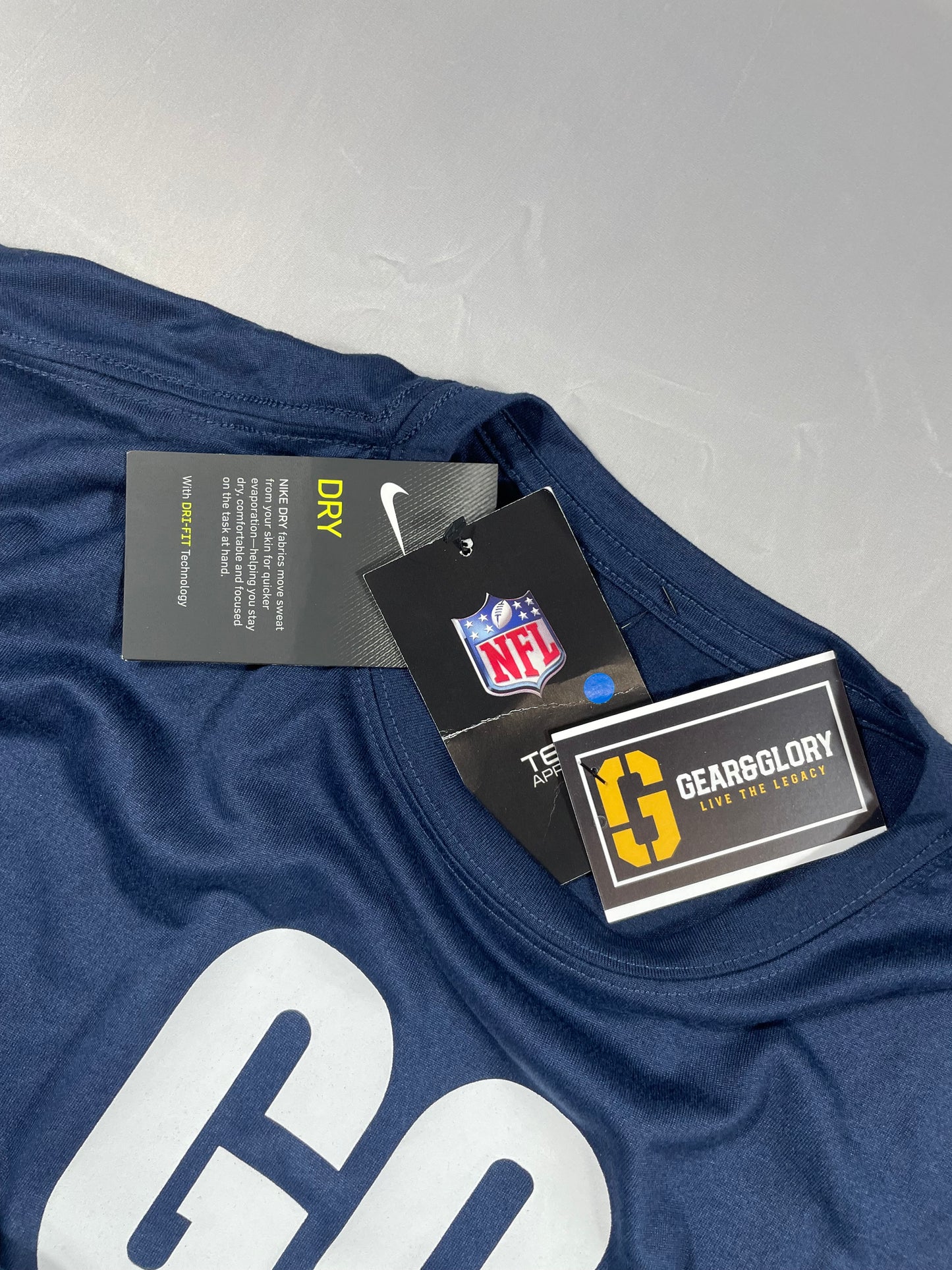 Nike Dri-FIT New England Patriots Performance Tee - Navy Blue - Men’s Medium