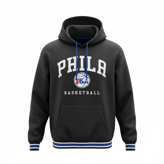 Philadelphia 76ers ‘Phila Basketball’ Hoodie – Black | NBA Fan Hoodie