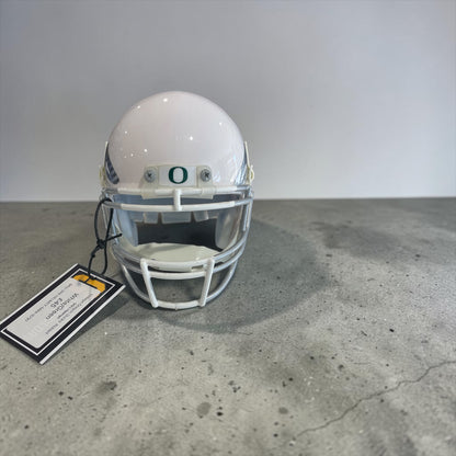 Oregon Ducks Schutt Mini Football Helmet – White & Green