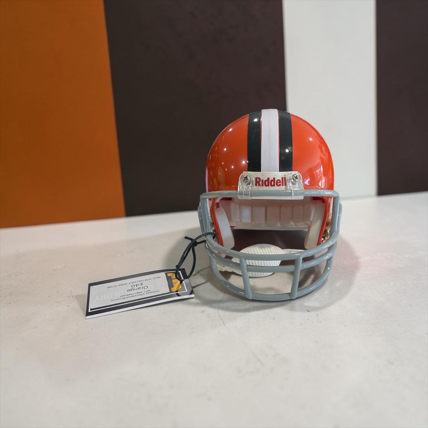 Cleveland Browns Riddell Mini Football Helmet – Orange