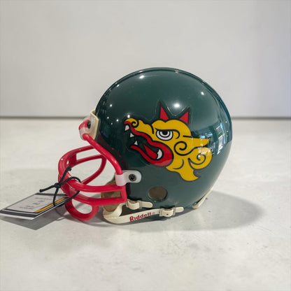 Vintage Riddell VSR4 Mini Football Helmet – Green Dragon Design