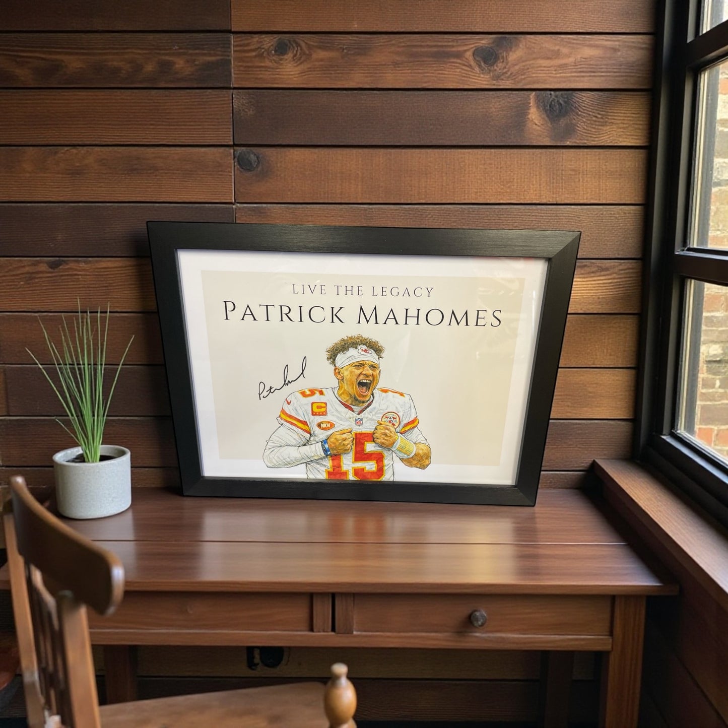 Live the Legacy™ – Patrick Mahomes Framed Art Print
