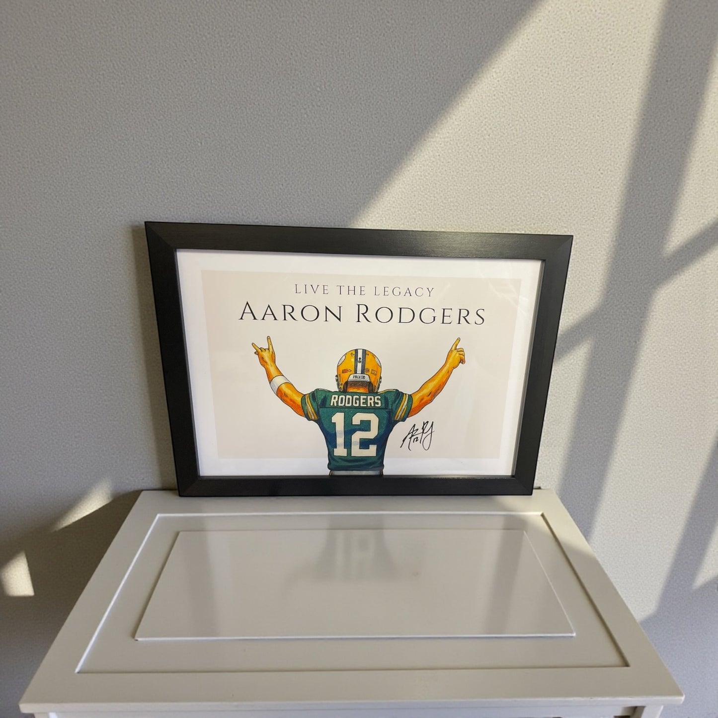 Live the Legacy™ – Aaron Rodgers Framed Art Print