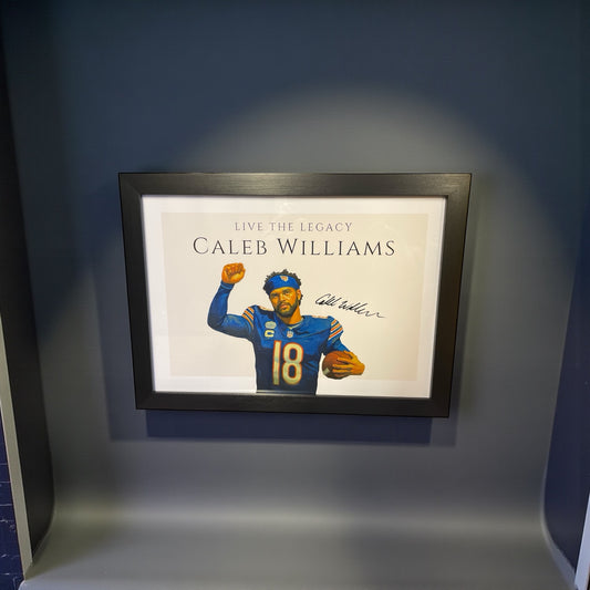 Live the Legacy™ – Caleb Williams Framed Art Print