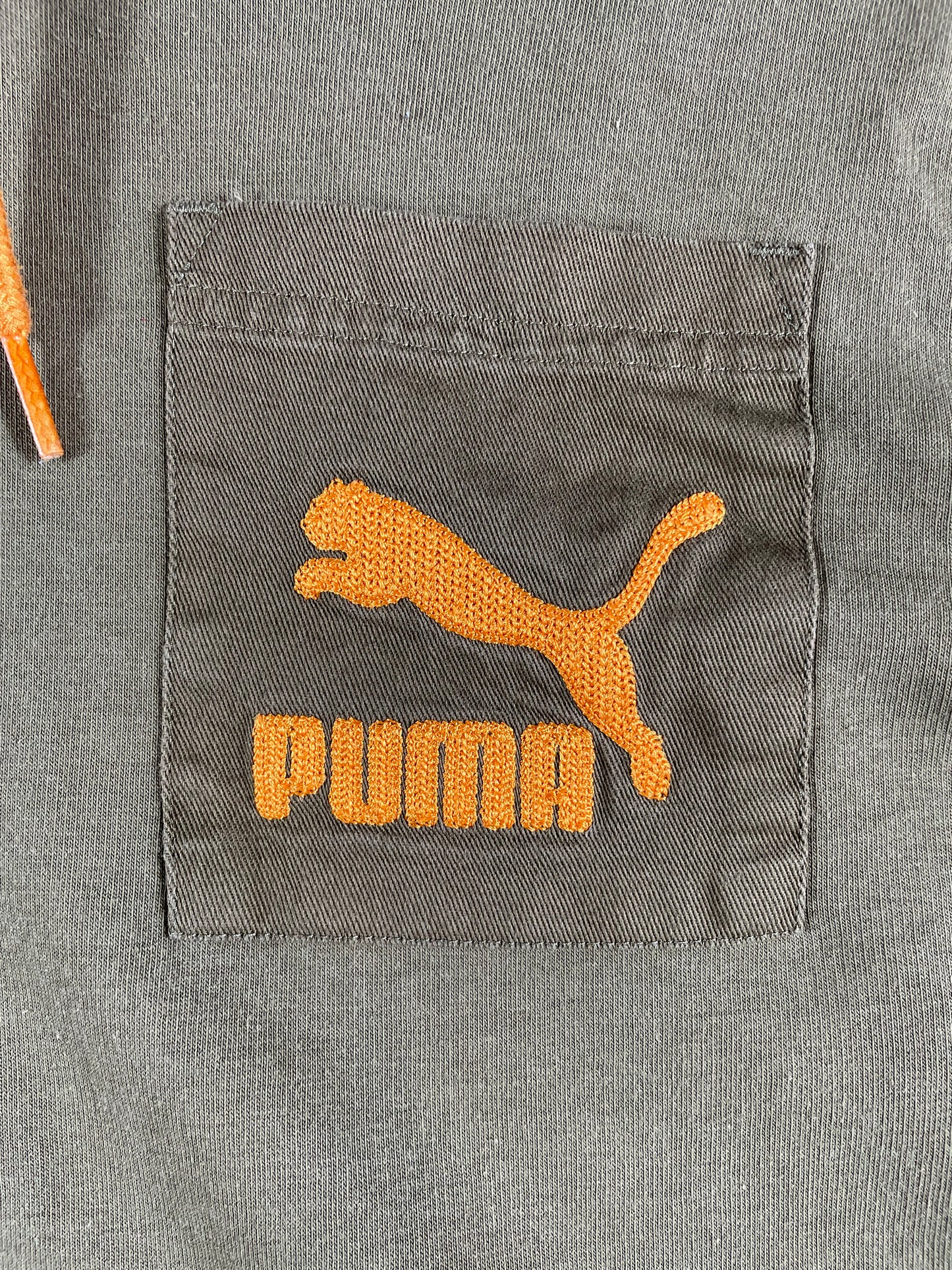 Vintage - Puma Olive Green Hoodie – Men’s Small – (Small Stain on arm)