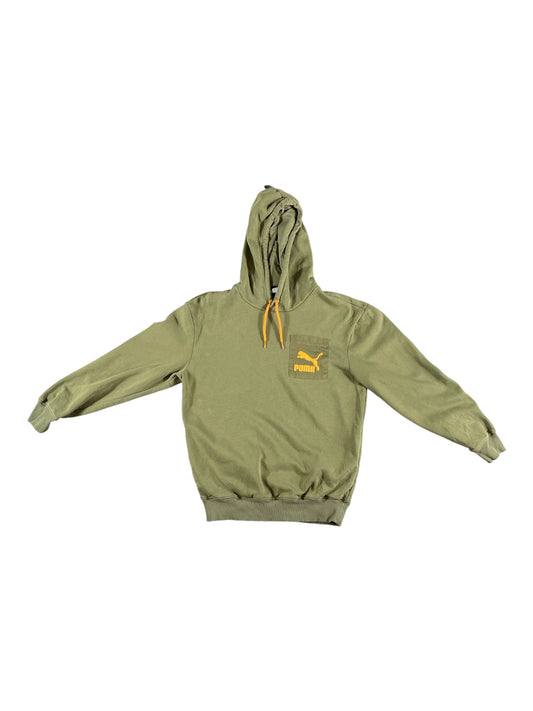 Vintage - Puma Olive Green Hoodie – Men’s Small – (Small Stain on arm)
