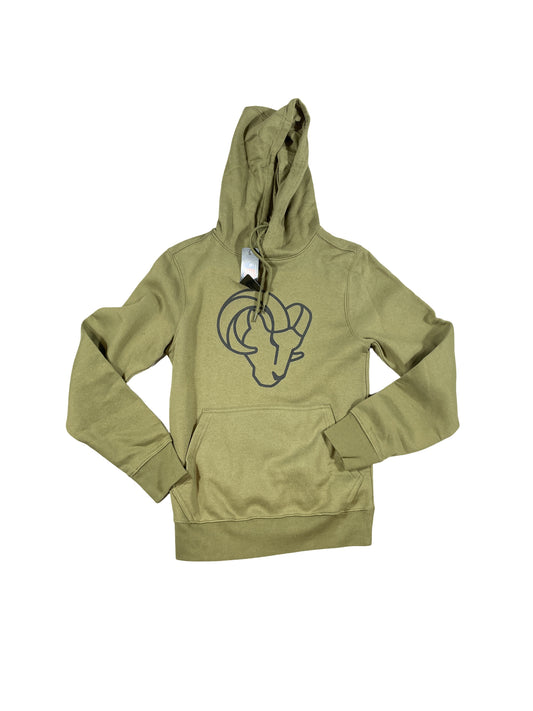 NFL Los Angeles Ram Fanatics Hoodie - Olive Green Pullover