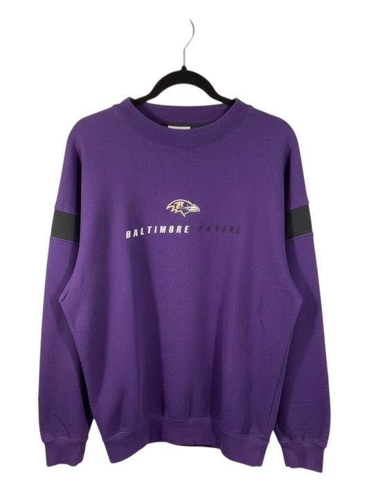 Vintage Baltimore Ravens NFL Embroidered Crewneck - Purple - XL - Late 90's/Early 2000's