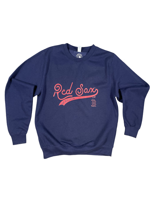Boston Red Sox MLB Navy Crewneck Sweatshirt - Men's Size Small