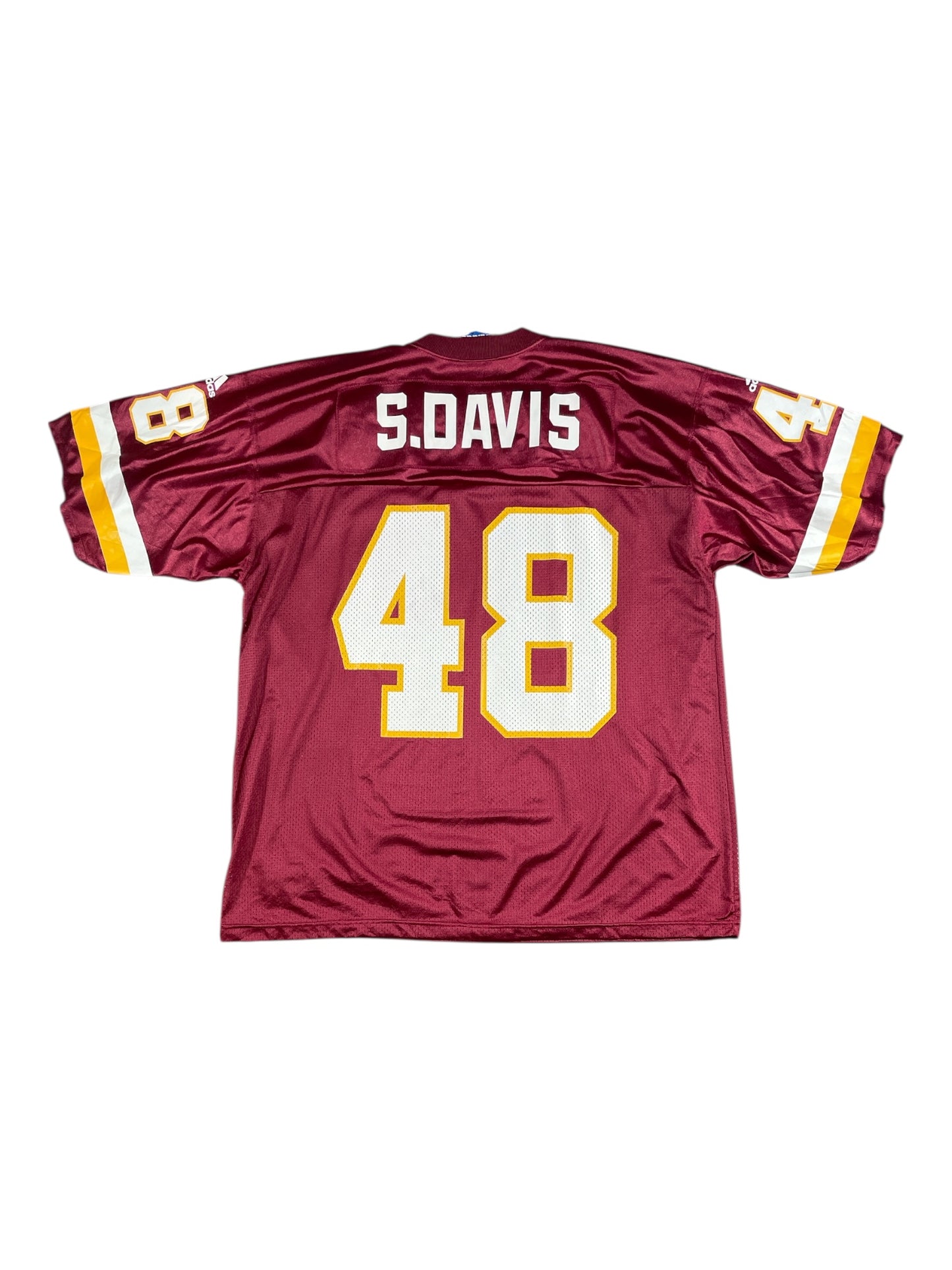 Rare Adidas Stephen Davis #48 Washington NFL Jersey - Burgundy/Gold