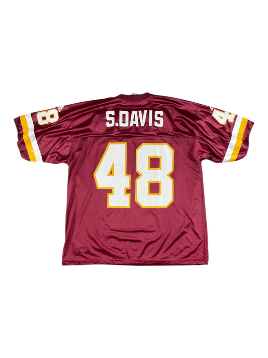 Rare Adidas Stephen Davis #48 Washington NFL Jersey - Burgundy/Gold