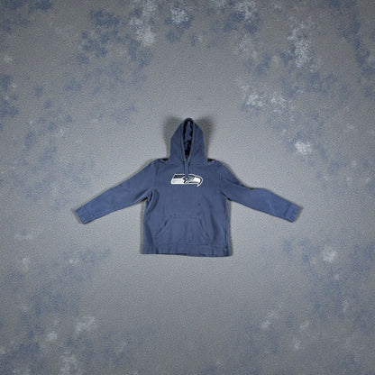 Vintage Seattle Seahawks Hoodie – Men’s XL – Navy – Pre-Loved (Stained)
