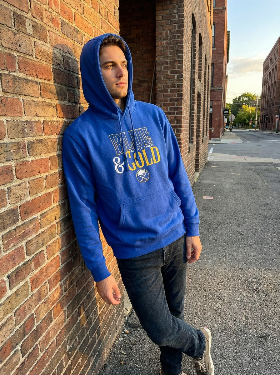 Buffalo Sabres “Blue & Gold” Fanatics Hoodie – Royal Blue (Brand New)