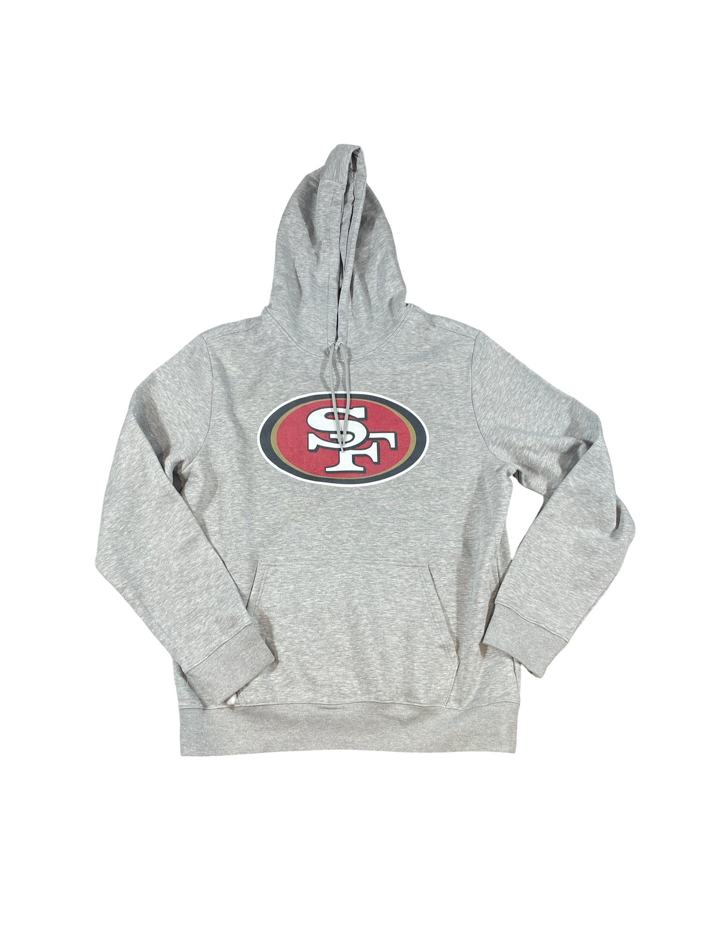 San Francisco 49ers Fanatics Logo Hoodie – Grey (Brand New)