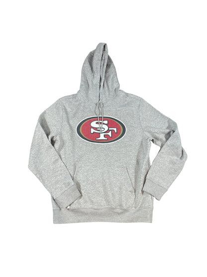 San Francisco 49ers Fanatics Logo Hoodie – Grey (Brand New)