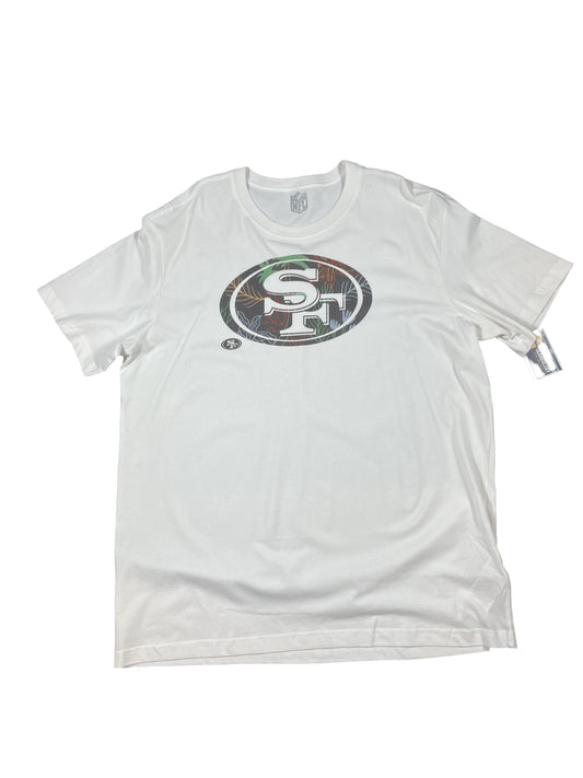 New San Francisco 49ers NFL Multi Coloured Logo Tee - White - Men’s XXL