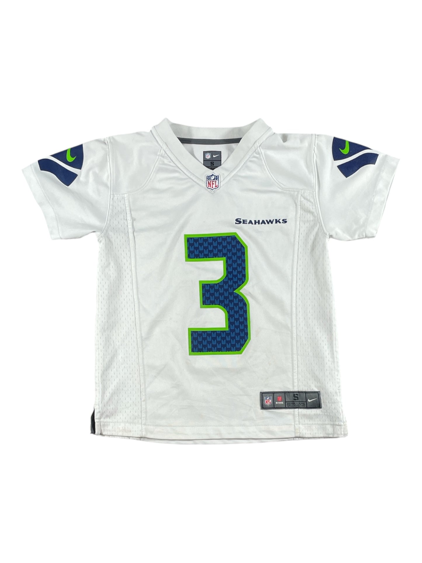 Vintage - Nike Seattle Seahawks Russell Wilson #3 Youth Jersey – White Away - Kids Small