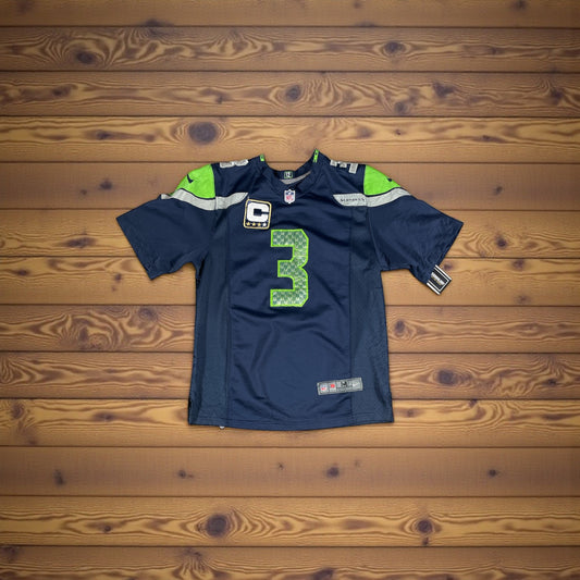 Vintage Nike Seattle Seahawks Russell Wilson #3 NFL Jersey – Kids Medium