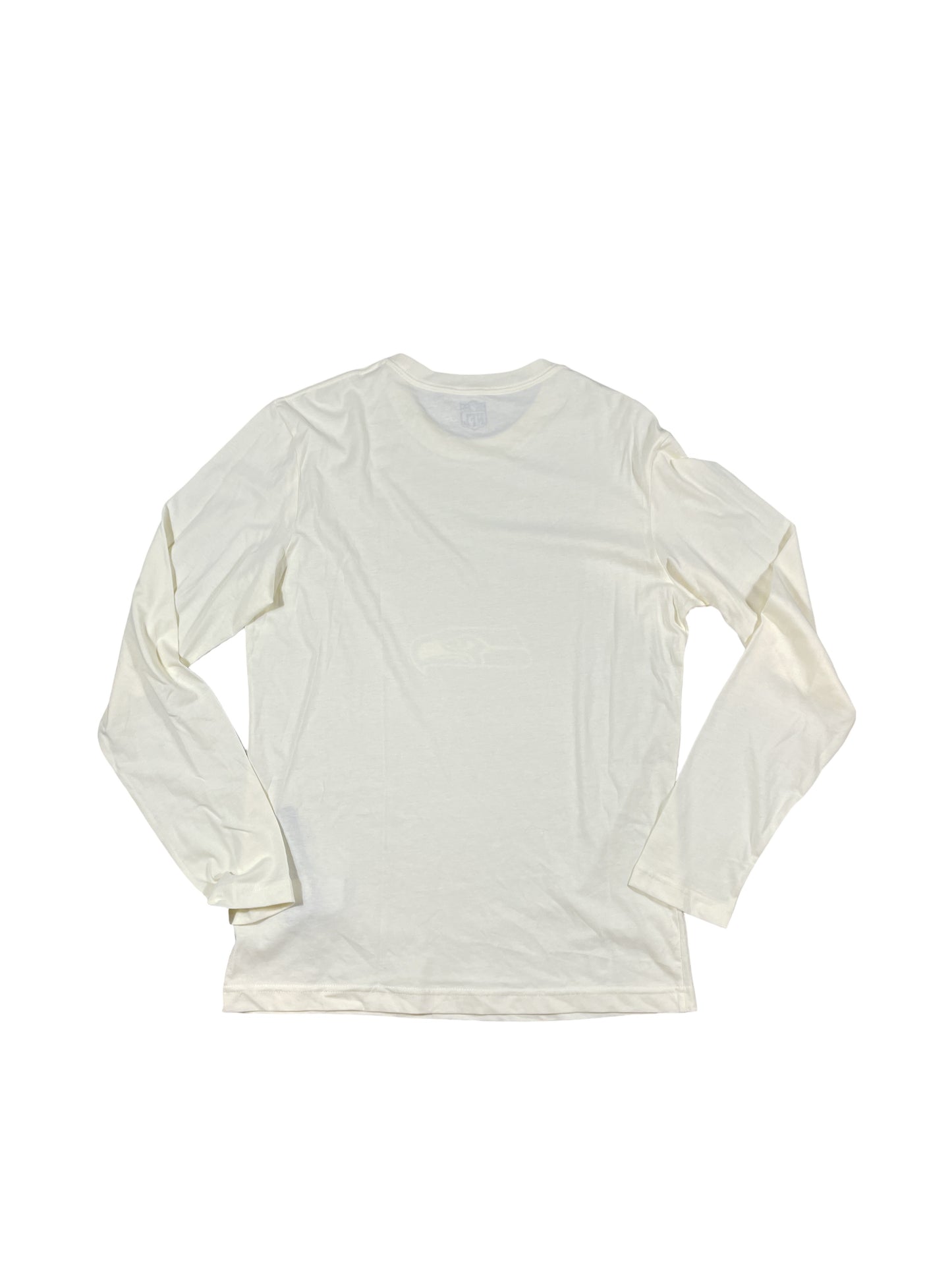 Seattle Seahawks NFL "Neutral Collection" Long Sleeve T-Shirt - Cream/Off-White - Men’s Medium