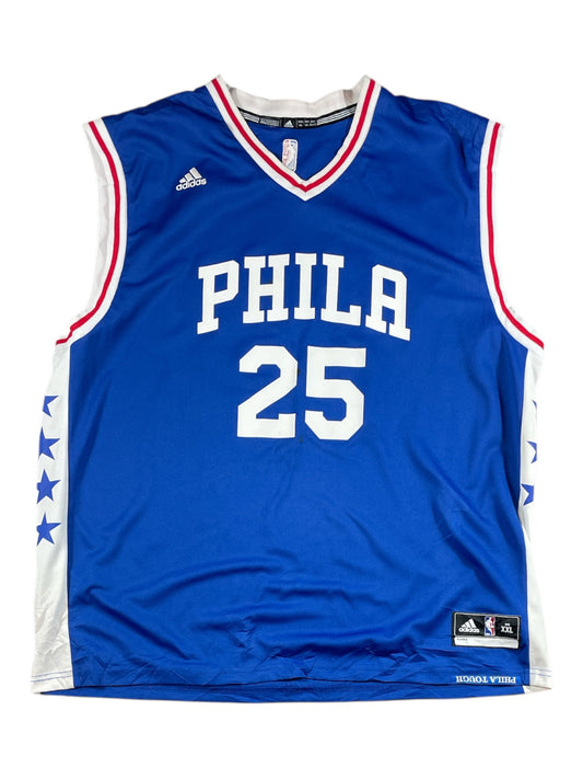 Vintage - Philadelphia 76ers Ben Simmons #25 Adidas NBA Jersey – Blue