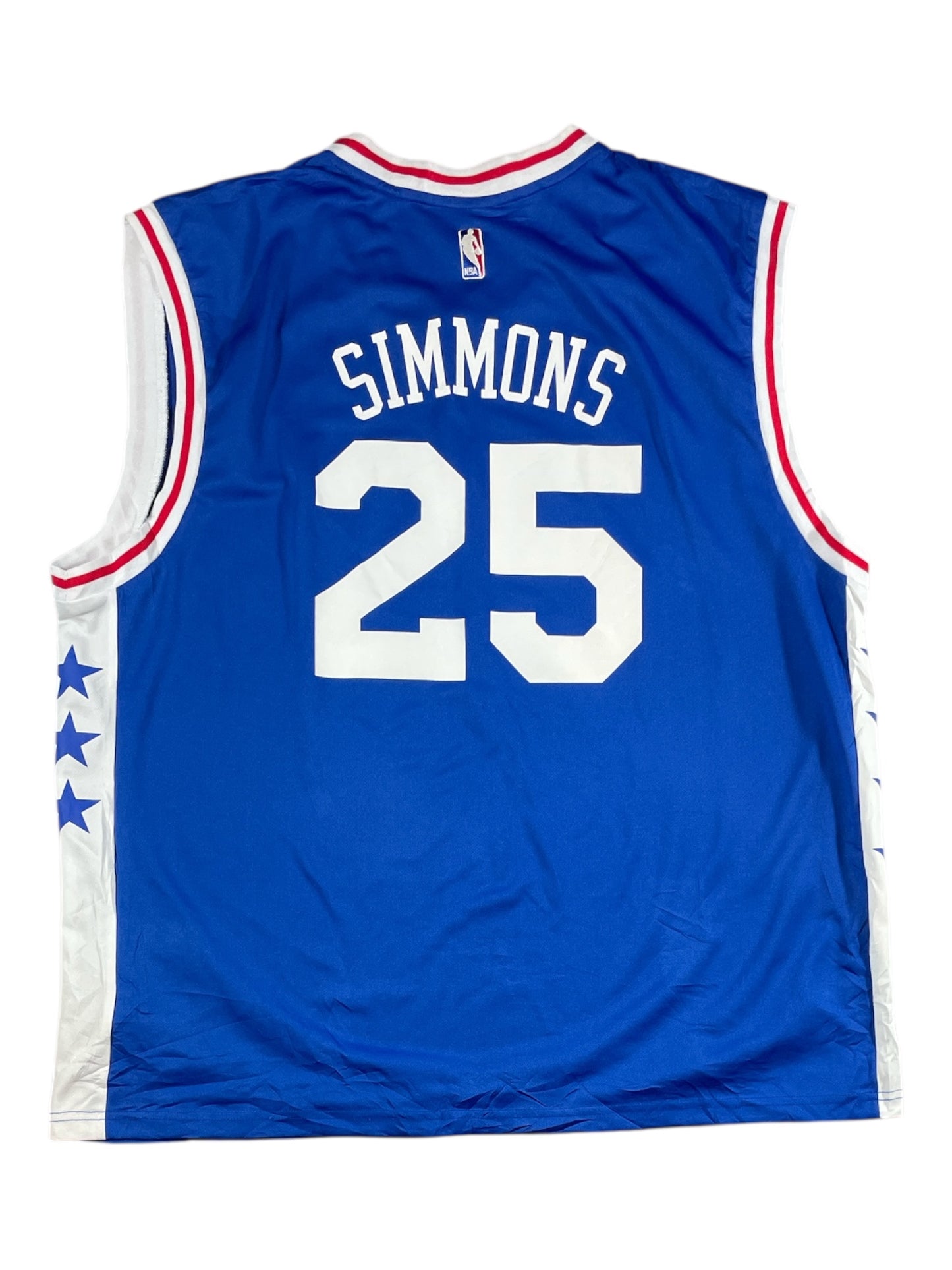 Vintage - Philadelphia 76ers Ben Simmons #25 Adidas NBA Jersey – Blue