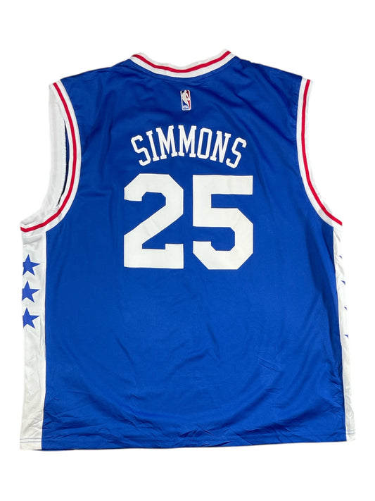 Vintage - Philadelphia 76ers Ben Simmons #25 Adidas NBA Jersey – Blue