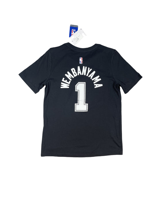 San Antonio Spurs #1 Victor Wembanyama T-Shirt - Teens Large