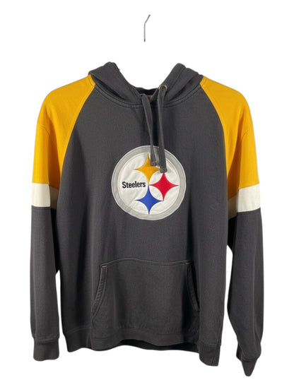 Vintage - Pittsburgh Steelers NFL Pullover Hoodie – Black & Gold Colour Block