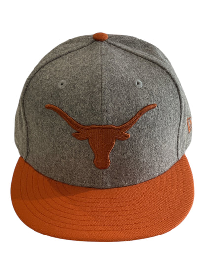 Texas Longhorns New Era 59FIFTY Fitted Cap – Grey & Burnt Orange NCAA Hat 7 3/8