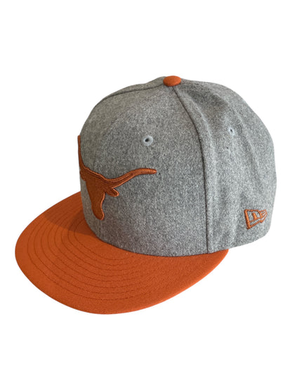 Texas Longhorns New Era 59FIFTY Fitted Cap – Grey & Burnt Orange NCAA Hat 7 3/8