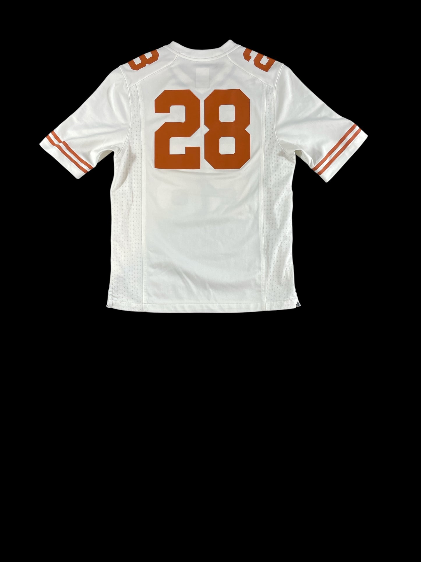 Texas Longhorns #28 Football Jersey Nike – NCAA College Football Jersey White – Men’s Small