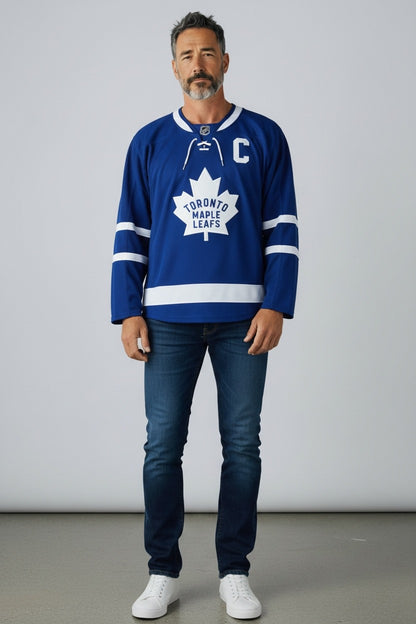 Vintage - Reebok Toronto Maple Leafs Dion Phaneuf #3 NHL Jersey – Men’s Large – Blue Home Ice Hockey Shirt – Captain C – Official Licensed