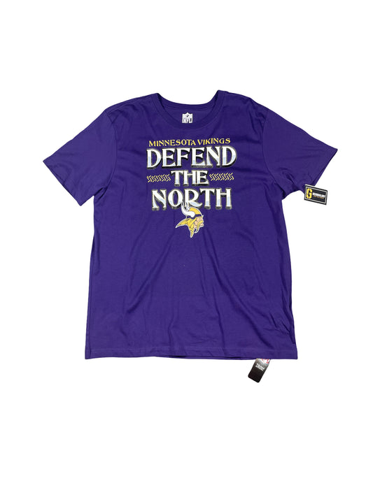 New Minnesota Vikings NFL Team Apparel T-Shirt - Purple - Men’s XL