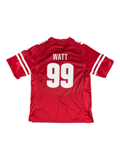 J.J. Watt Wisconsin Badgers #99 Football Jersey – Under Armour NCAA College Jersey Red – Men’s Medium