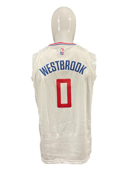 Russell Westbrook #0 LA Clippers NBA Jersey – White – Teen Large – Brand New