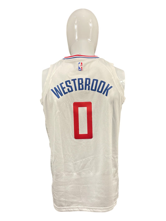 Russell Westbrook #0 LA Clippers NBA Jersey – White – Teen Large – Brand New