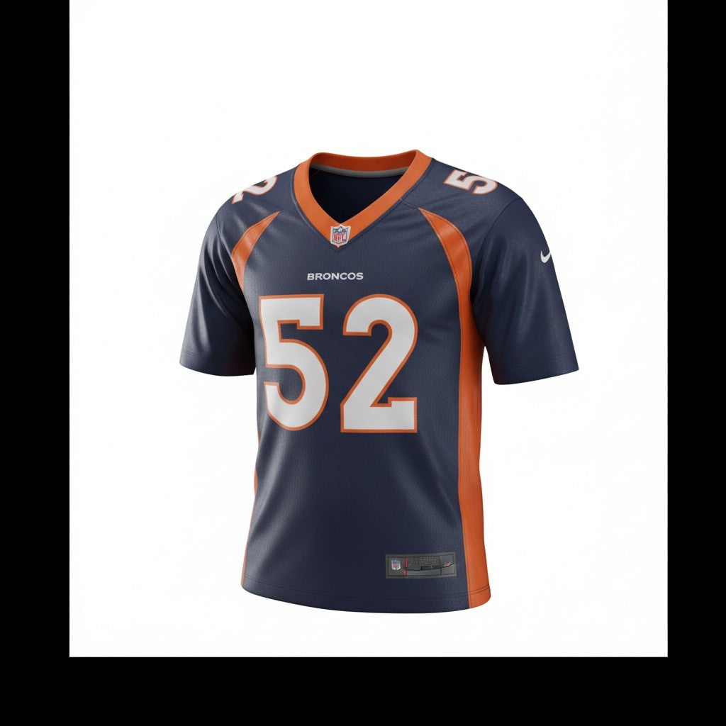 Vintage - Denver Broncos Williams #52 NFL Jersey – Navy & Orange - Printed