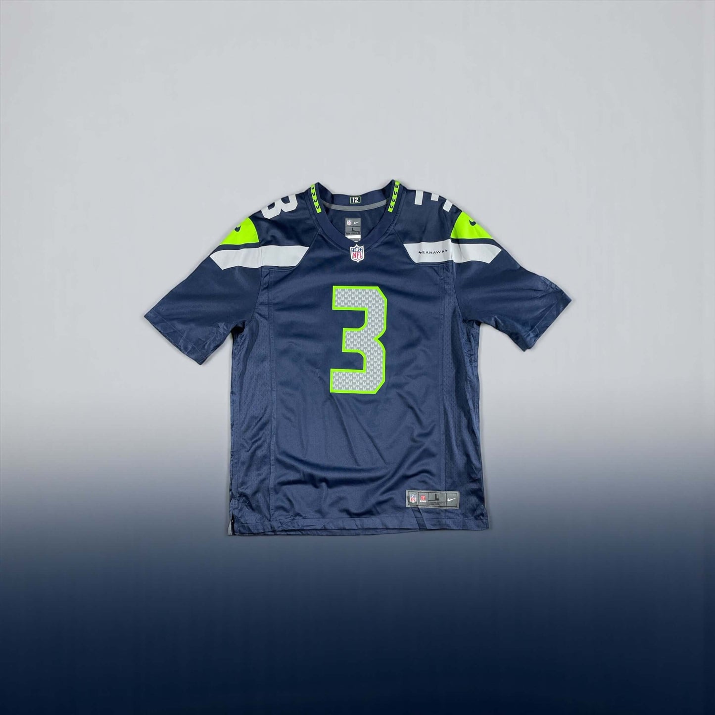 Russell Wilson #3 Seattle Seahawks Nike NFL Jersey (front)- Pre-loved