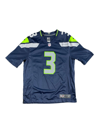 Russell Wilson #3 Seattle Seahawks Nike NFL Jersey – Navy – Men’s Large - Vintage