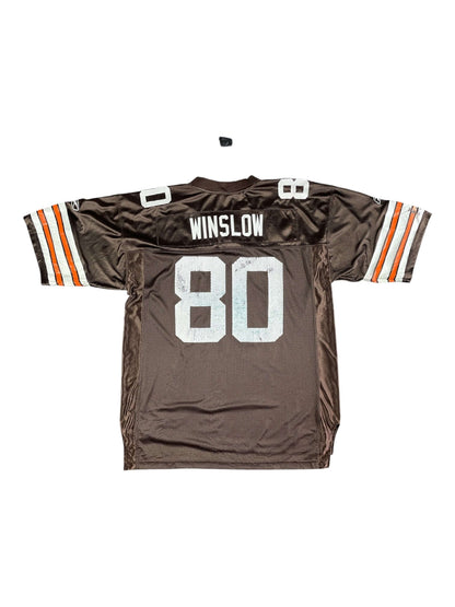 Kellen Winslow #80 Cleveland Browns Vintage Reebok NFL Jersey – Brown – Men’s Large – 2000s